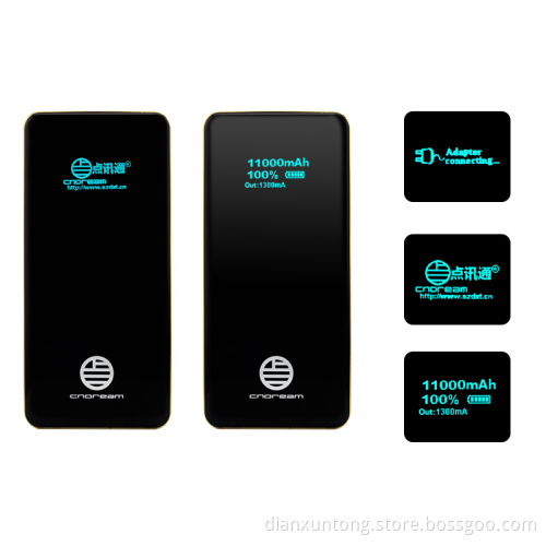 10000~11000mAh Li-Polymer Power Bank OLED Mobile Charger for Phones